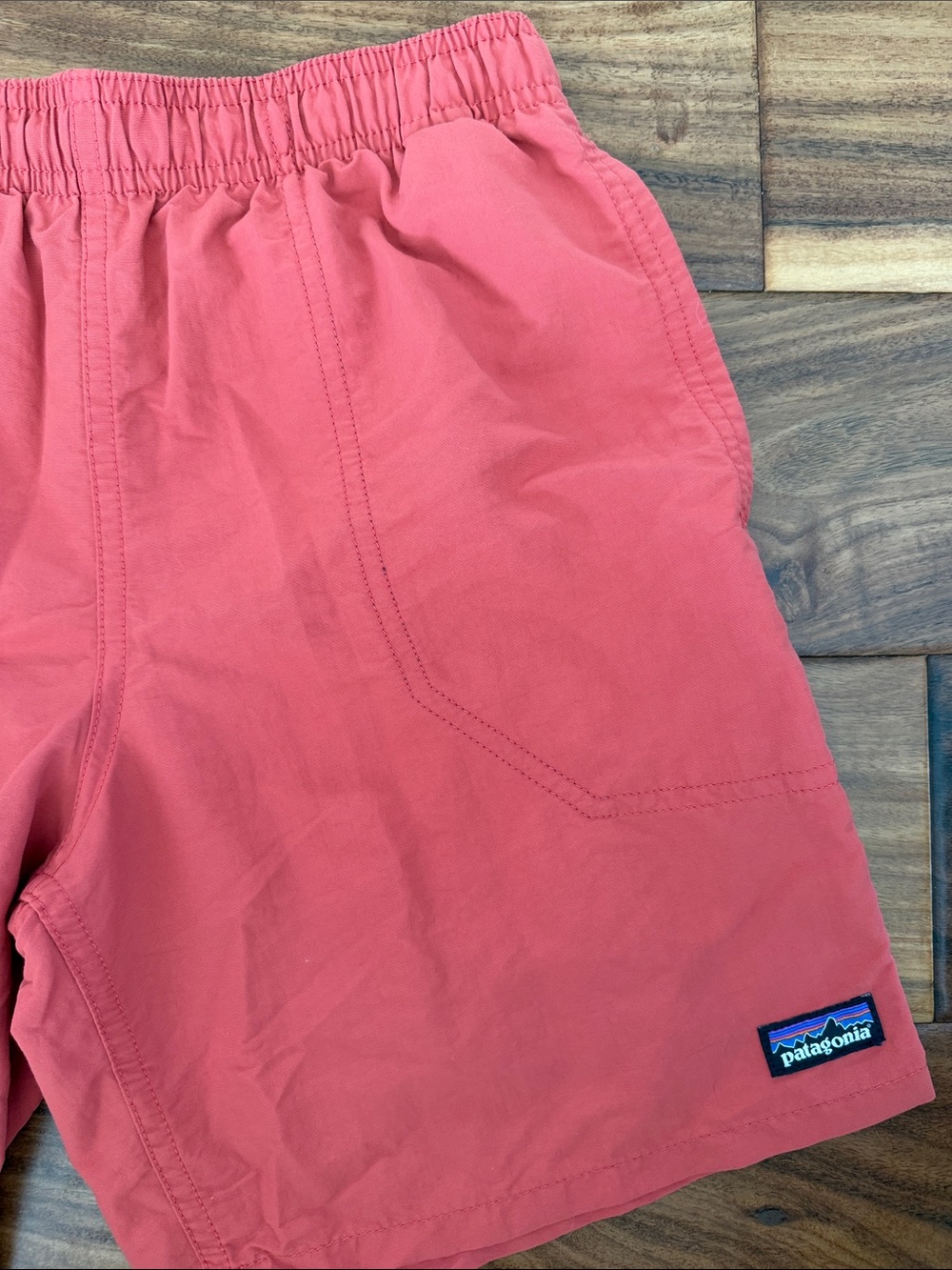 Patagonia Kids’ Baggies Shorts 7” - Lined - Red - Size M